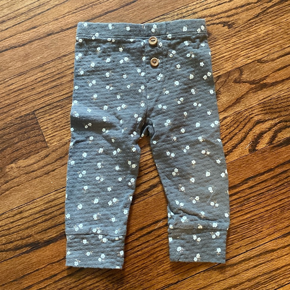 Quincy Mae baby girl floral leggings, 6-12 months
